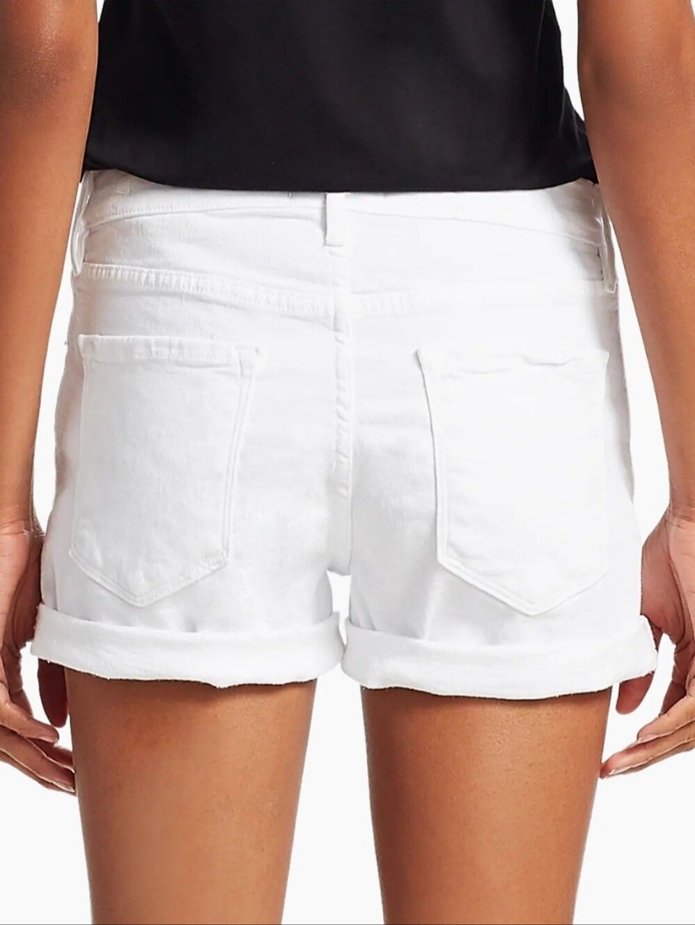 FRAME Le Cut Off Mid-Rise Denim Shorts - Picture 3 of 5